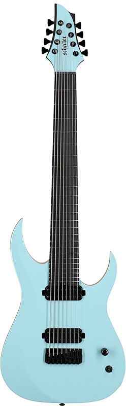 Schecter John Browne Tao-8 Electric Guitar, Azure, Full Straight Front