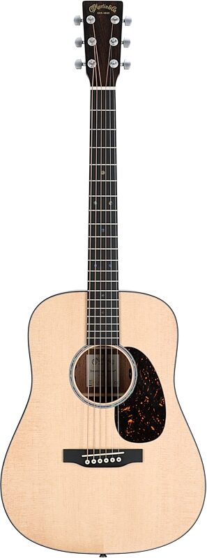 Martin D Junior E Acoustic-Electric Guitar (with Soft Case), New, Full Straight Front