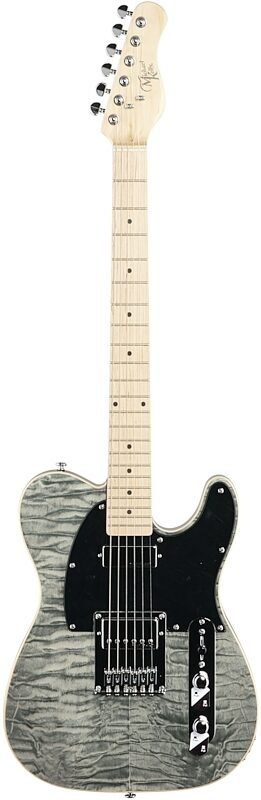 Michael Kelly 1955 Electric Guitar, HH Pau Ferro Fingerboard, Black Wash, Full Straight Front
