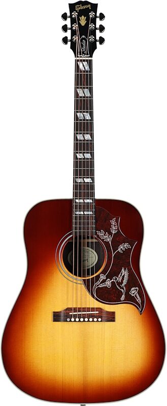 Gibson Hummingbird Studio Acoustic-Electric Guitar (with Case), Rosewood Burst, Full Straight Front