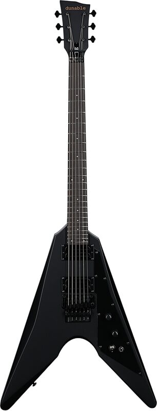 Dunable Asteroid DE Electric Guitar (with Gig Bag), Matte Black, Full Straight Front