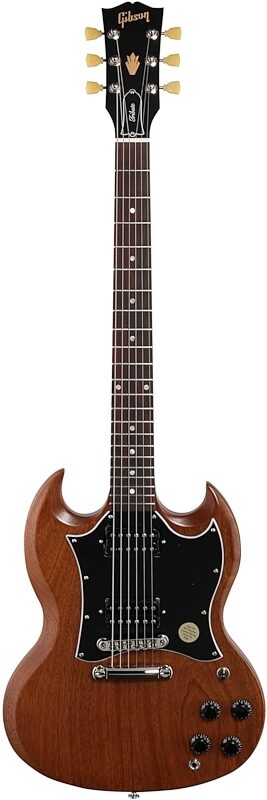 Gibson SG Tribute Electric Guitar (with Soft Case), Natural Walnut, Full Straight Front