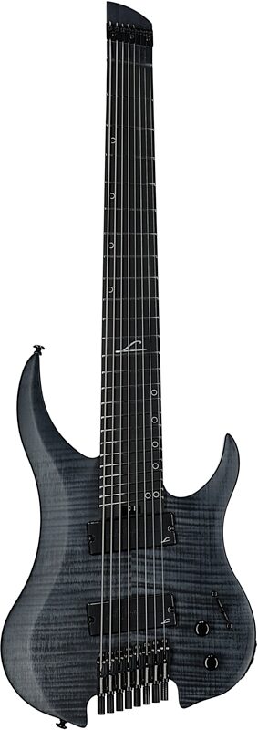 Legator Ghost 8 Super Shred Electric Guitar, Black Flame, Full Straight Front