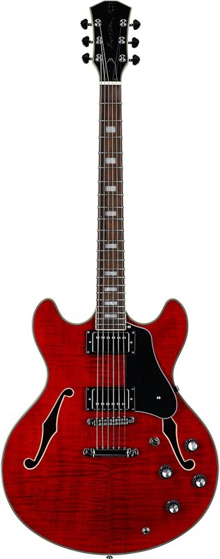 Sire Larry Carlton H7 Semi-Hollowbody Electric Guitar, ST Red, Full Straight Front