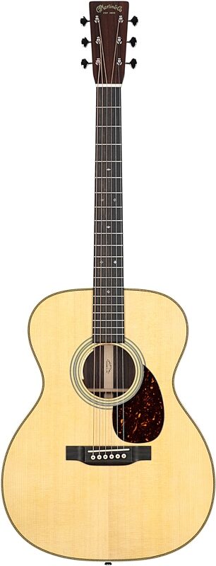 Martin OM-28E Acoustic-Electric Guitar with LR Baggs Anthem (and Case), New, Full Straight Front