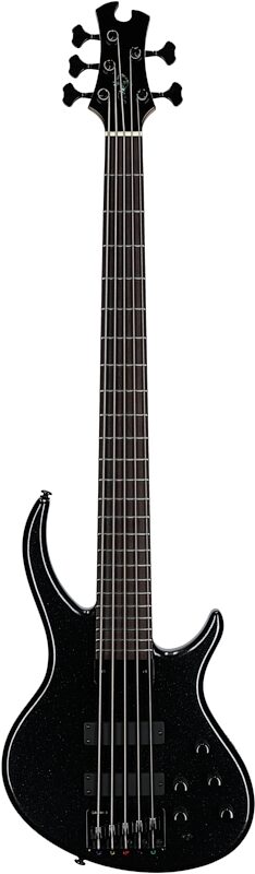 Tobias Killer B V Electric Bass, 5-String (with Gig Bag), Black Pearl, Full Straight Front