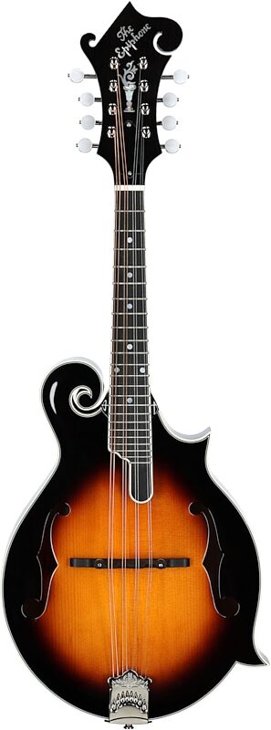 Epiphone F-5G Mandolin (with Case), Cremona Sunburst, Full Straight Front