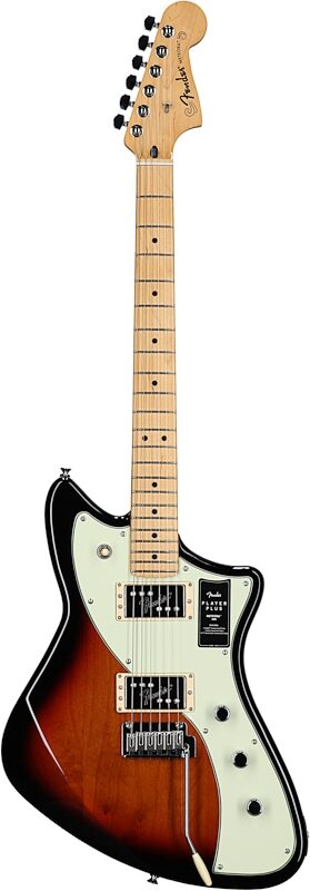 Fender Player Plus Meteora Electric Guitar (with Gig Bag), 3-Color Sunburst, Maple Fretboard, Full Straight Front