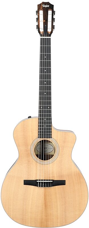 Taylor 214ce-N-v2 Grand Auditorium Classical Acoustic-Electric Guitar, New, Full Straight Front
