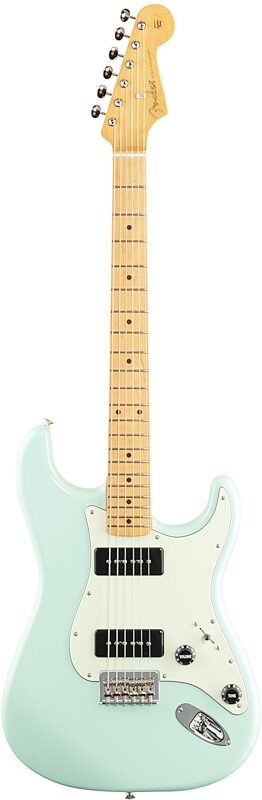 Fender Noventa Stratocaster Electric Guitar (with Gig Bag), Surf Green, Full Straight Front