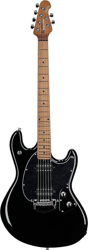 Ernie Ball Music Man StingRay RS Electric Guitar (with Case), Black, Full Straight Front