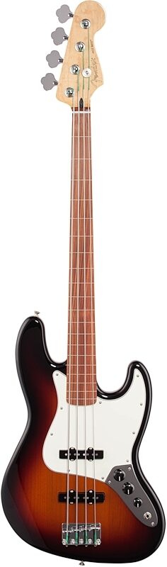 Fender Player Jazz Bass Fretless Pau Ferro, 3-Color Sunburst, Full Straight Front