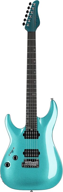 Schecter Aaron Marshall AM-6 Tremolo Electric Guitar, Left-Handed, Arctic Jade, Full Straight Front