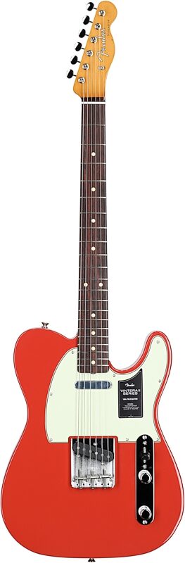 Fender Vintera II '60s Telecaster Electric Guitar, Rosewood Fingerboard (with Gig Bag), Fiesta Red, Full Straight Front