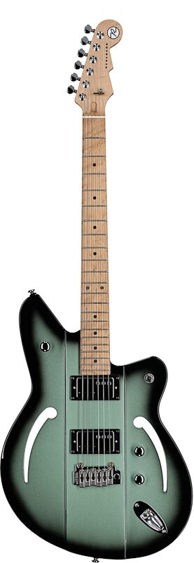 Reverend Airsonic W Electric Guitar, Metallic Alpine Burst, Full Straight Front