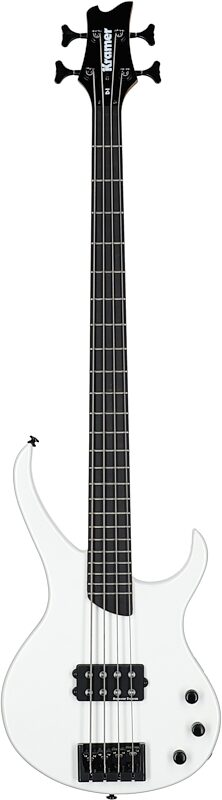 Kramer Disciple D-1 Electric Bass, Pearl White, Full Straight Front