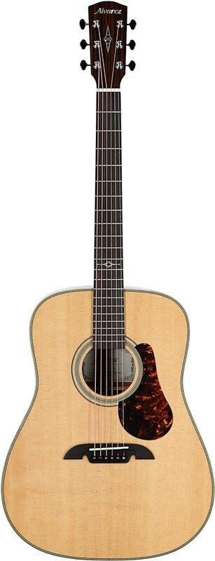 Alvarez MD60E Masterworks Herringbone Acoustic-Electric with Gig Bag, New, Full Straight Front