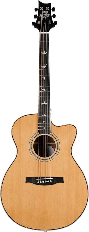 PRS Paul Reed Smith SE Angeles A40 Acoustic-Electric Guitar (with Case), Natural, Full Straight Front