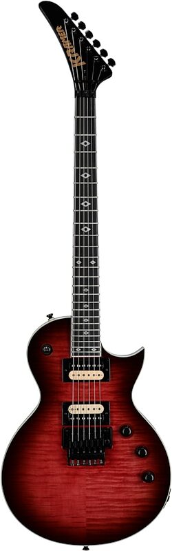 Kramer Assault Figured Electric Guitar (with Gig Bag), Magenta Perimeter, Full Straight Front