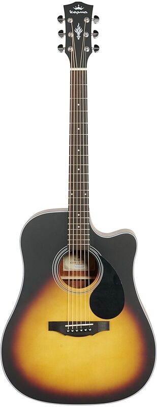 Kepma K3 Series D3-130 Acoustic Guitar, Sunburst Matte, Full Straight Front