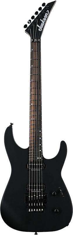 Jackson American Series Virtuoso Electric Guitar (with Case), Satin Black, Full Straight Front