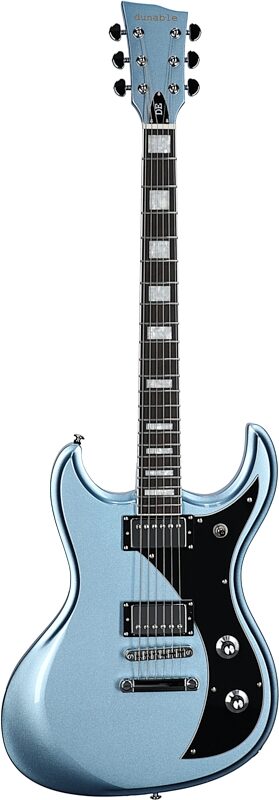 Dunable Gnarwhal DE Electric Guitar (with Gig Bag), Pelham Blue, Blemished, Full Straight Front