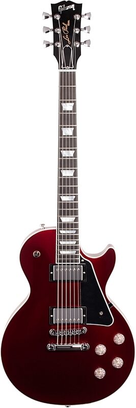 Gibson Les Paul Modern Electric Guitar (with Case), Sparkling Burgundy Top, Full Straight Front