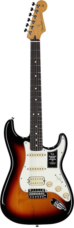 Fender Player II Stratocaster HSS Electric Guitar, with Rosewood Fingerboard, 3-Color Sunburst, Full Straight Front