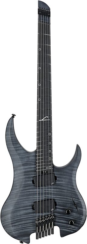 Legator G6FSS Ghost 6 Super Shred Electric Guitar, Black Flame Maple, Full Straight Front