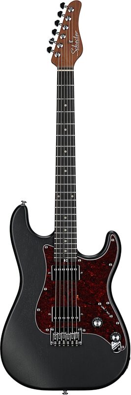 Schecter Jack Fowler Traditional Hardtail Electric Guitar, Black Pearl, Full Straight Front