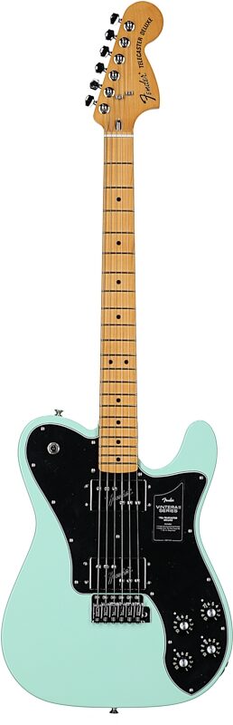 Fender Vintera II '70s Telecaster Deluxe Electric Guitar (with Gig Bag), Sea Foam, Full Straight Front
