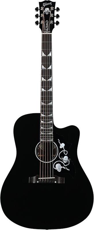 Gibson Dave Mustaine Songwriter Acoustic Electric Guitar (with Case), Ebony, Blemished, Full Straight Front