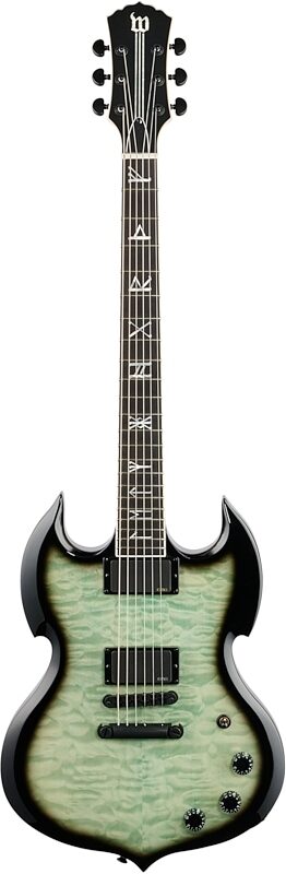 Wylde Audio Barbarian Nordic Ice Electric Guitar, New, Full Straight Front