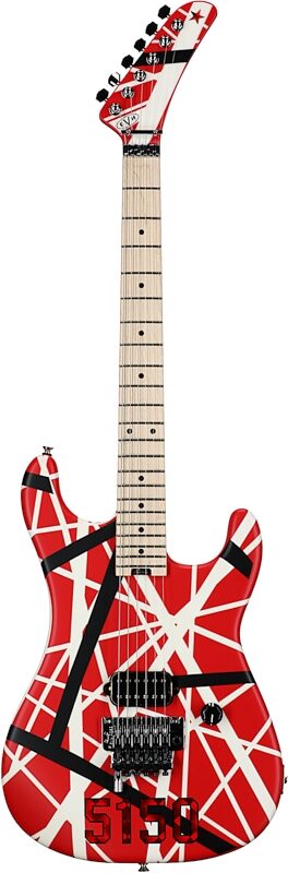 EVH Eddie Van Halen Striped Series Electric Guitar, 5150, Full Straight Front