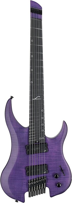 Legator Ghost 7 Super Shred Electric Guitar, Purple Flame, Open Box (Very Good), Full Straight Front