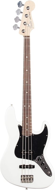Fender American Performer Jazz Bass Electric Bass Guitar, Rosewood Fingerboard (with Gig Bag), Arctic White, Full Straight Front