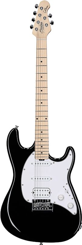 Sterling by Music Man Cutlass CT20HSS Electric Guitar, Black, Full Straight Front