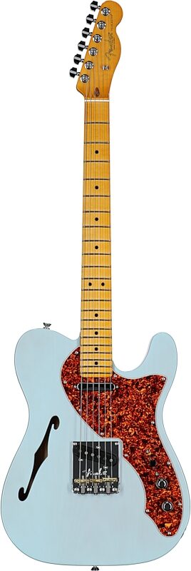 Fender Limited Edition American Pro II Telecaster Thinline Electric Guitar (with Case), Transparent Daphne, Full Straight Front