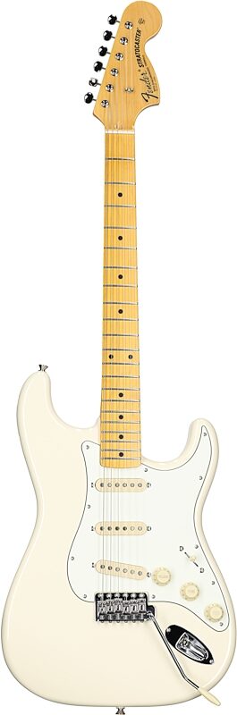 Fender JV Modified '60s Stratocaster Electric Guitar, with Maple Fingerboard (and Gig Bag), Olympic White, Full Straight Front