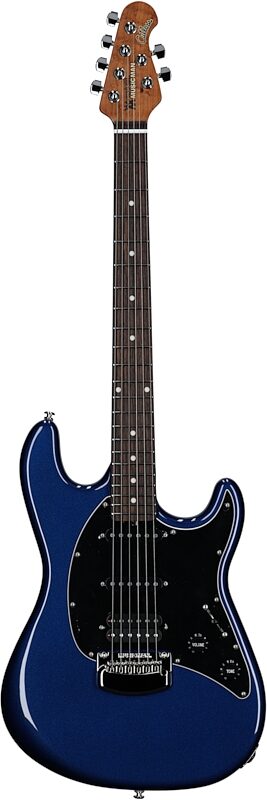 Ernie Ball Music Man Cutlass RS HSS Electric Guitar (with Case), Lakeside Blue, Full Straight Front