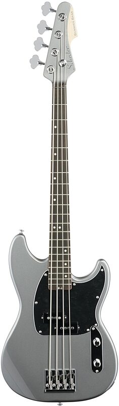 Schecter Banshee Bass Guitar, Carbon Grey, Full Straight Front