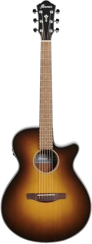 Ibanez AEG50 Acoustic-Electric Guitar, Dark Honey Burst, Full Straight Front