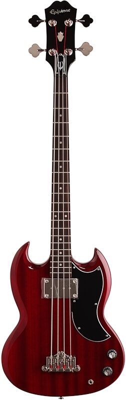 Epiphone SG Electric Bass, Cherry, Full Straight Front