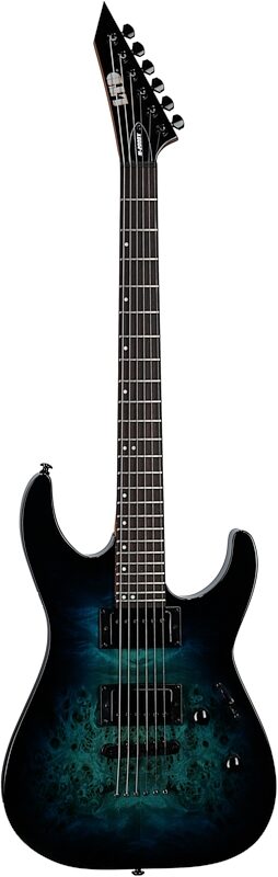 ESP LTD M-200DX Electric Guitar, Blue Burst, Full Straight Front