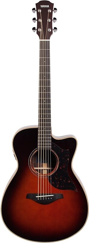 Yamaha AC3R ARE Acoustic-Electric Guitar (with Gig Bag), Tobacco Brown Sunburst, Full Straight Front