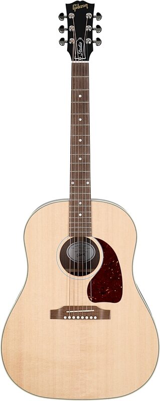 Gibson J-45 Studio Walnut Acoustic-Electric Guitar (with Case), Satin Natural, Full Straight Front