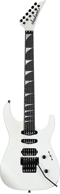 Jackson American Series Soloist SL3 Electric Guitar (with Case), Platinum Pearl, Full Straight Front