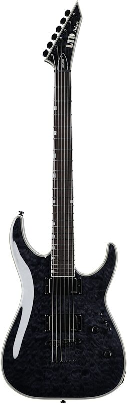 ESP LTD MH-1001NT Electric Guitar, See Thru Black, Full Straight Front