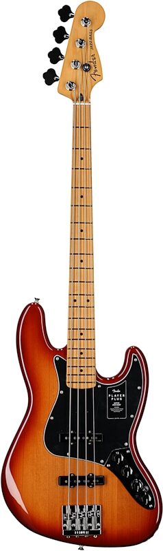 Fender Player Plus Jazz Electric Bass, Maple Fingerboard (with Gig Bag), Sienna Sunburst, Full Straight Front