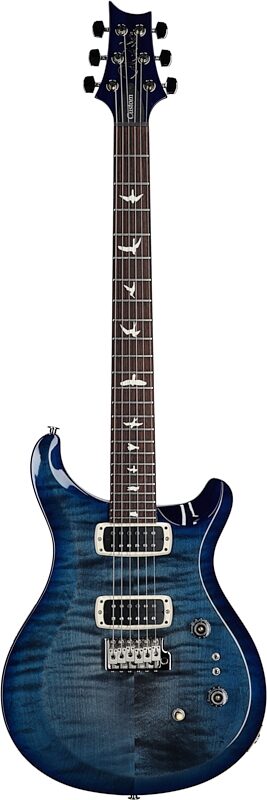 PRS Paul Reed Smith S2 Custom 24-08 Electric Guitar (with Gig Bag), Faded Gray Black Blue Burst, Full Straight Front